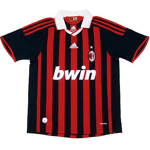 adidas（アディダス） ACミラン 09-10 ホーム キッズジュニア 半袖