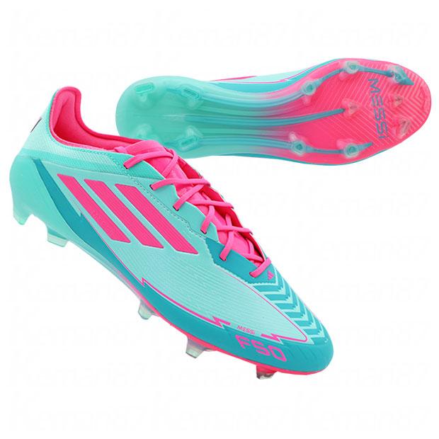 adidas（アディダス） F50 MESSI ELITE FG フラッシュアクア×ルシッド