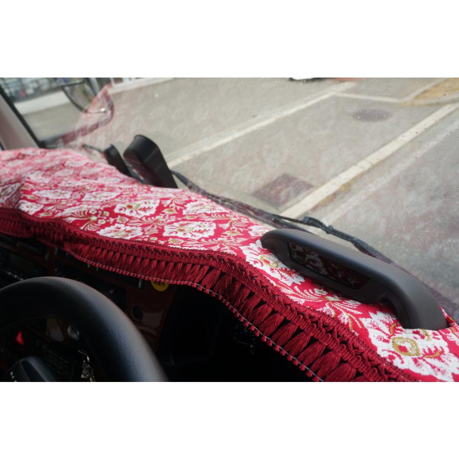 ファイブスターギガ用 新格子 縦柄 ハンドルダッシュ2点セット 濃紺