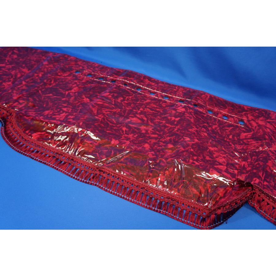 レンジャープロ用 ビニール付き チンチラ ダッシュマット レッド