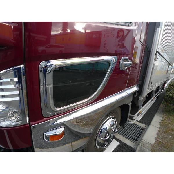 トラック 雅 17レンジャー用 PP安全窓 ウロコ柄 非透明 外窓