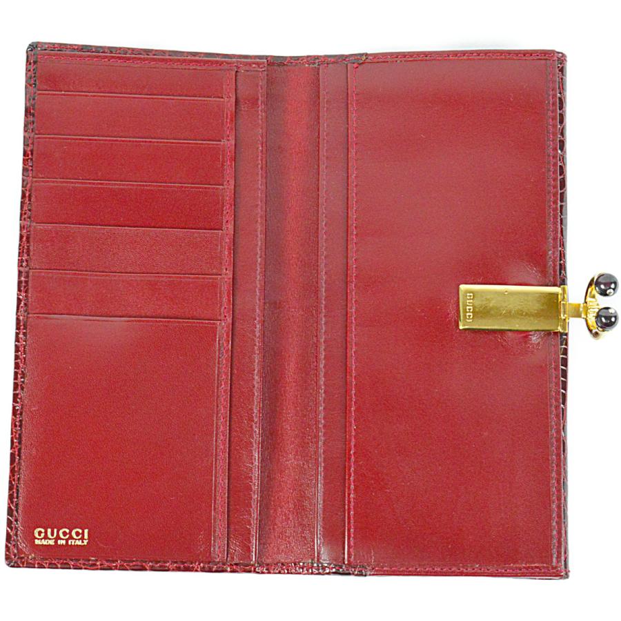 GUCCI（グッチ） 美品 超豪華 クロコダイル アリゲーター 長財布