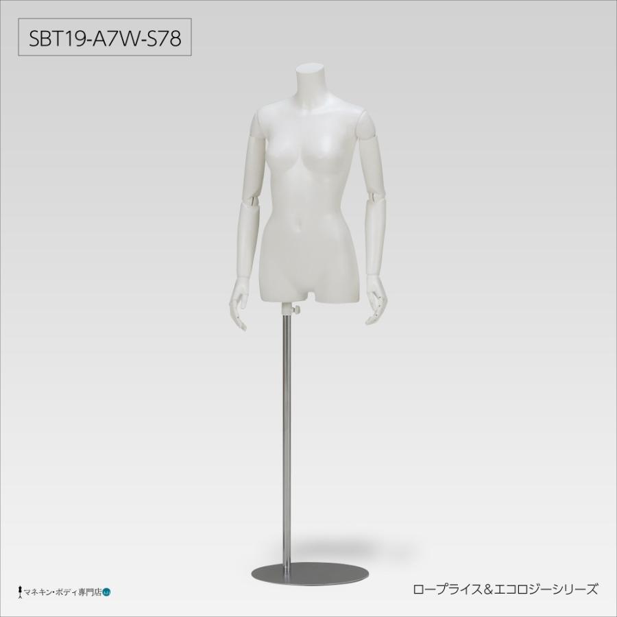 レディーストルソー（白艶消し簡易塗装＋ロープライス＋可動腕＋股あり