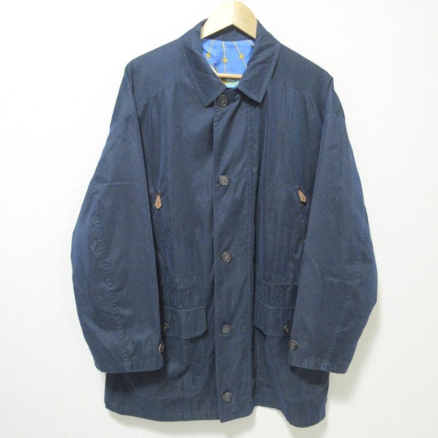 HERMES（エルメス） 良品 裏地スカーフ柄 ステンカラーコート ロング