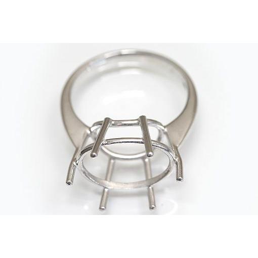 kw0009ki97【オーバル14ミリ×11ミリ】6本爪リング空枠 : ジュエリー