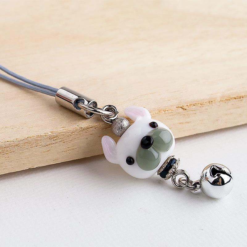 ぷち犬 ストラップ 01（フレンチブルドッグ）」フレンチブルドッグ