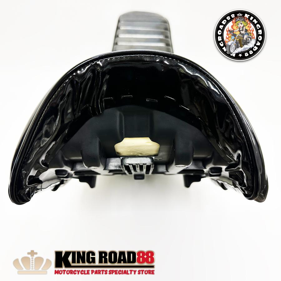 三段シート XJR400 前期 4HM KingRoad88 エナメル ブラック 3段シート