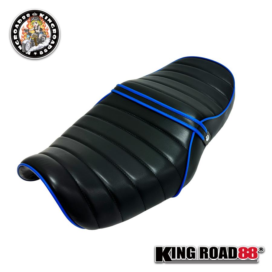 カワサキ バリオス1 ZR250A KingRoad88 タックロールシート ブラック