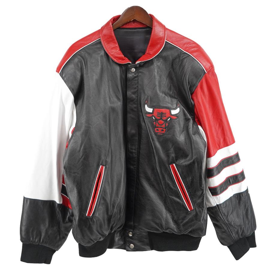 値下げ】Jeff Hamilton Chicago Bulls Leather Jacket シカゴブルズ