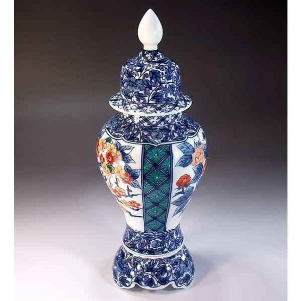 藤井錦彩 古伊万里風 立壺 藤井錦彩窯 古伊万里風 立壺 約100cm - メルカリ