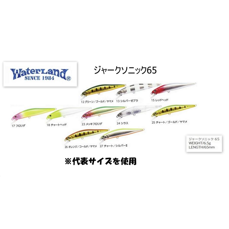 WaterLand（ウォーターランド） ジャークソニック65 ＃12〜＃41 65mm