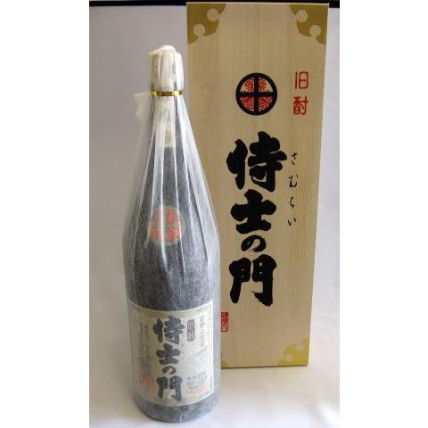 侍士の門 焼酎 旧酎 25度 1800ml 桐箱入り ギフト 芋焼酎 太久保酒造
