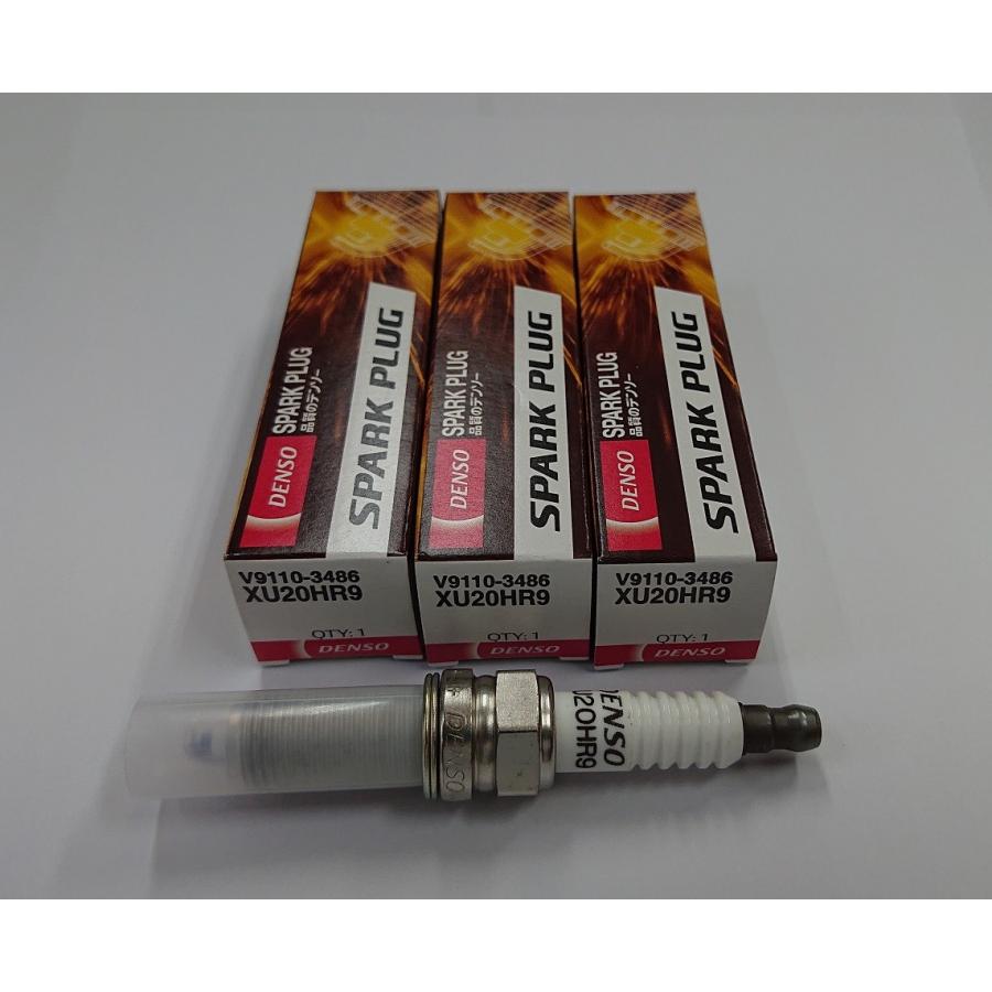 3本セット ダイハツ、スバル車用 DENSOスパークプラグXU20HR9(LKR6C