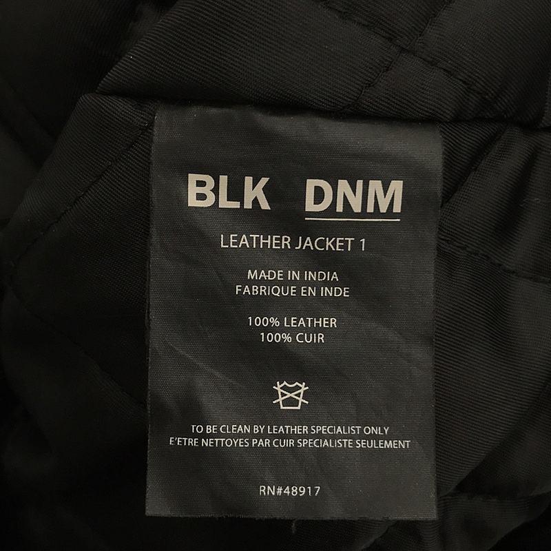BLK DNM（ブラックデニム） | 裏キルティング レザー ライダース