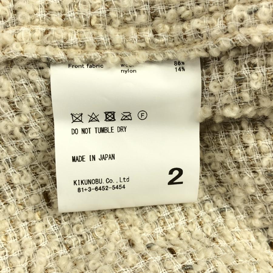 JieDa（ジエダ） TWEED OVER SIZE SHIRT ツイード オーバーサイズ