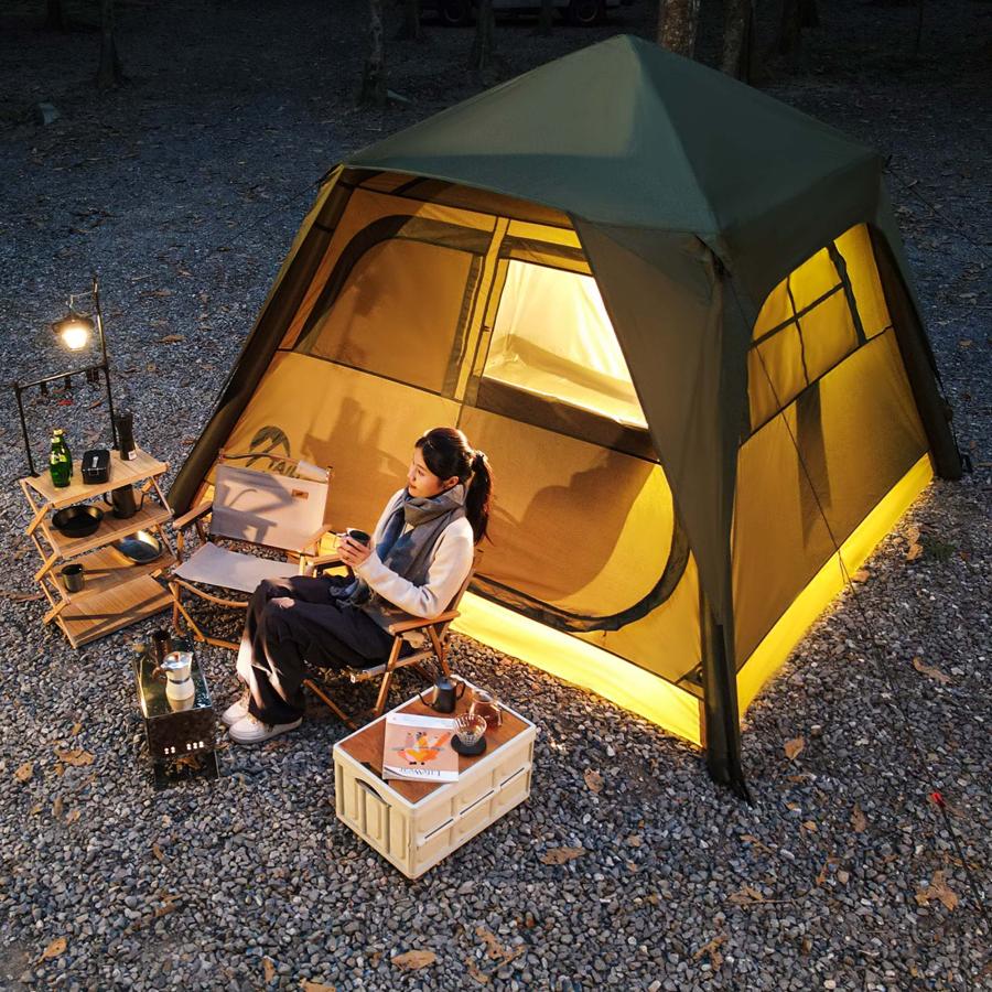 エアーテント ワンタッチ 簡単設営 280×280×200cm 大空間 通気性 uv