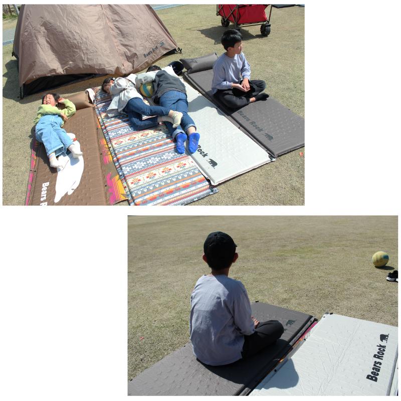 Bears Rock（ベアーズロック） キャンプマット 3cm シングル 自動膨張