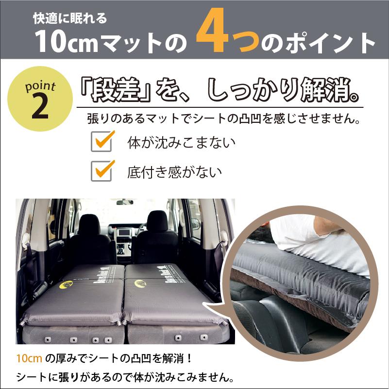 Bears Rock（ベアーズロック） 腰に優しい 車中泊 マット スリーピング