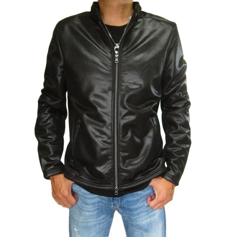 ライダースジャケット フェイクレザー調 ジャケット メンズ 裏ボア付