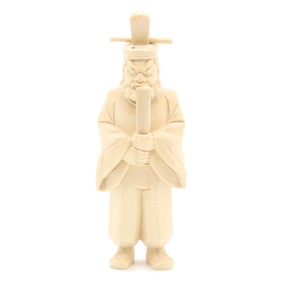 木彫神像 火雷天神 菅原道真 総高13cm 桧木 : 栗田こだわり仏像専門店