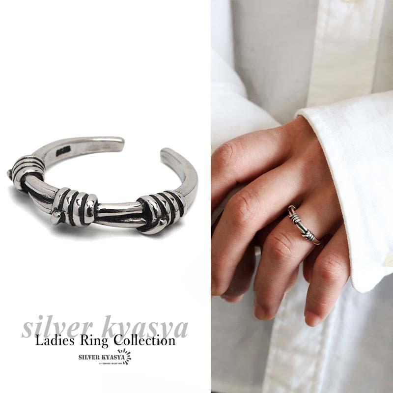 シルバー925 とげとげリング オニハリバーブ silver オープンリング