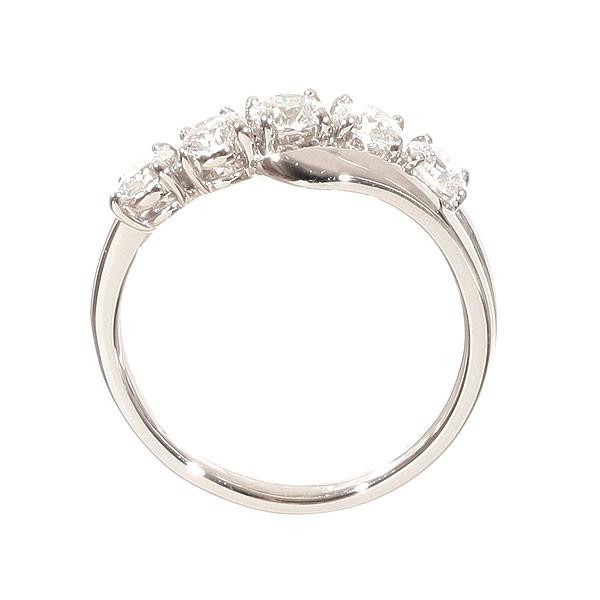 KYOCERA（京セラ） ダイヤモンド リング プラチナ 1カラットUP 5石