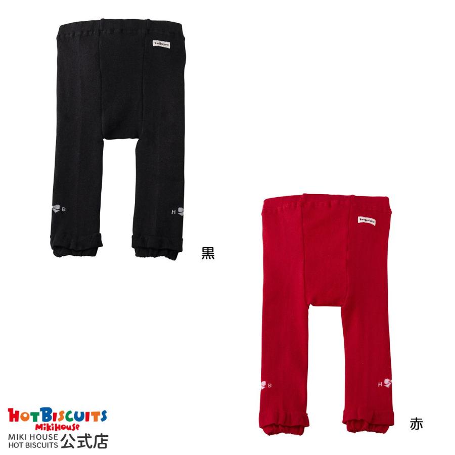 HOT BISCUITS ミキハウス レギンス アウトレット 赤 黒 80 90 100 110
