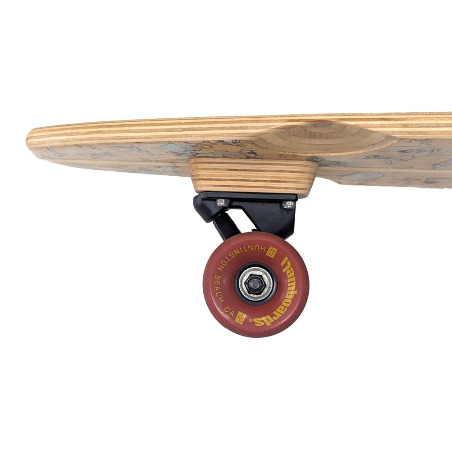 中古 HAMBOARDS スケートボード Logger 152cm ロングスケートボード