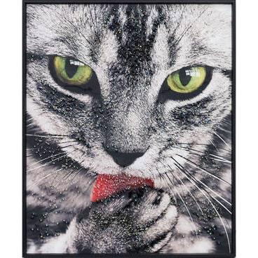 アートフレーム クリスタルピクチャー グルーミング/猫/アメショ