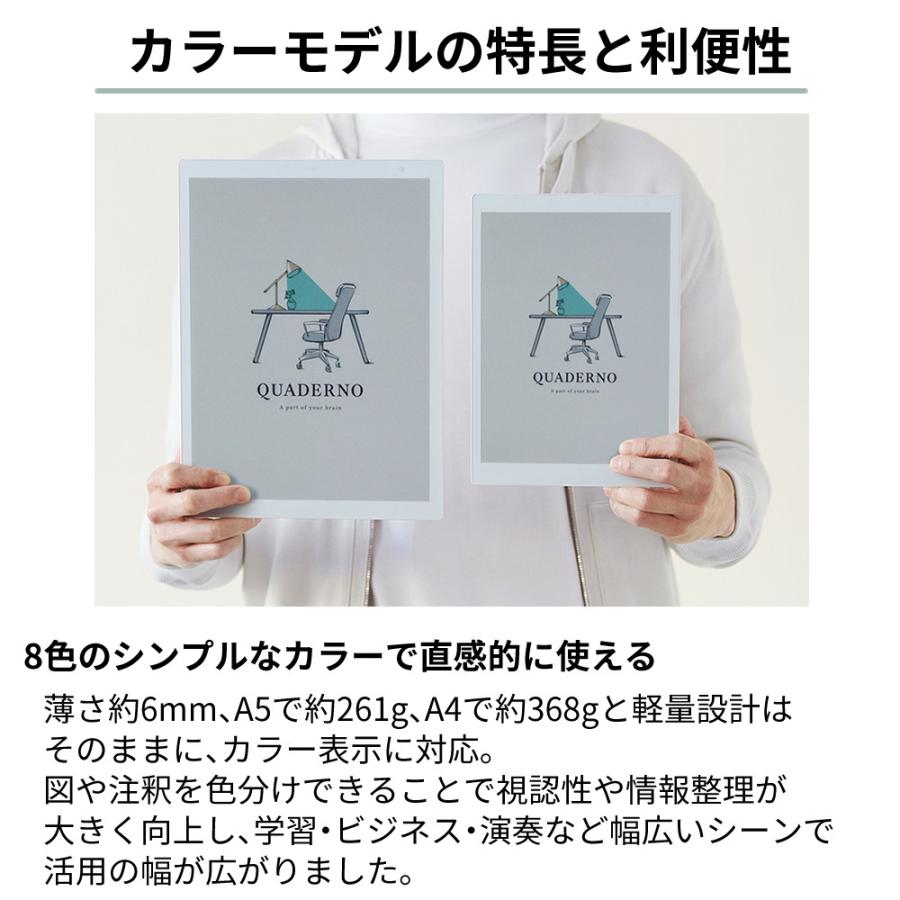 富士通（FUJITSU） 電子ペーパー クアデルノ QUADERNO A4（Gen. 3C
