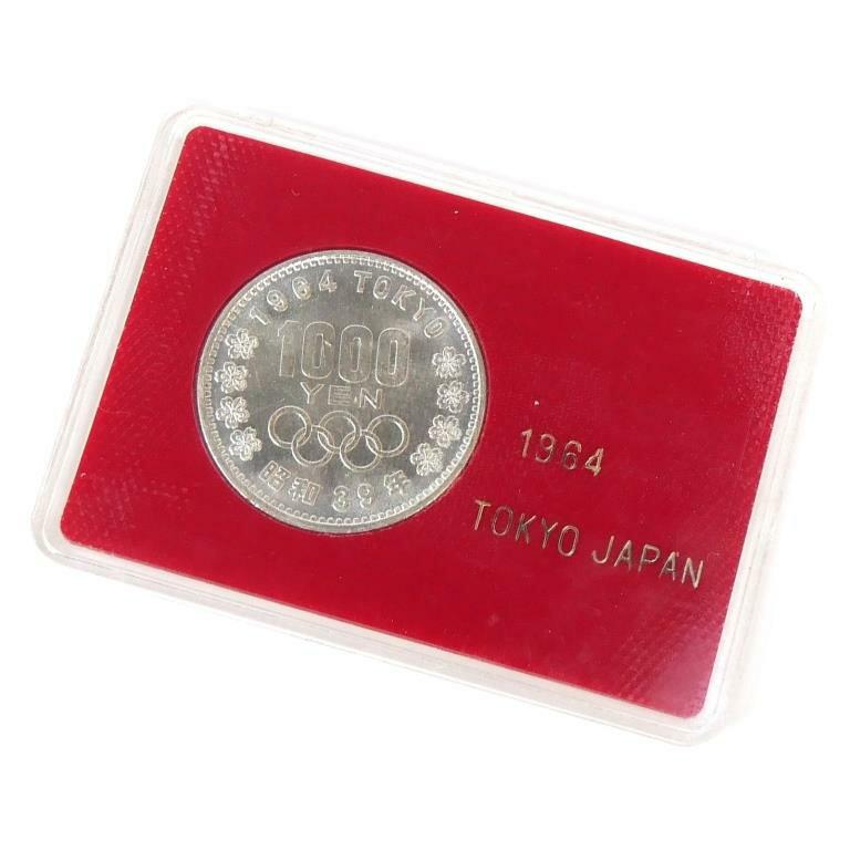 昭和39年 東京オリンピック 1000円銀貨 プラスチックケース入り TOKYO
