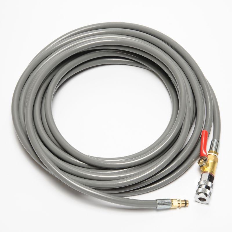 15M ホース屋オリジナル エアコン洗浄用ホース 柔軟・軽量ライトグレー