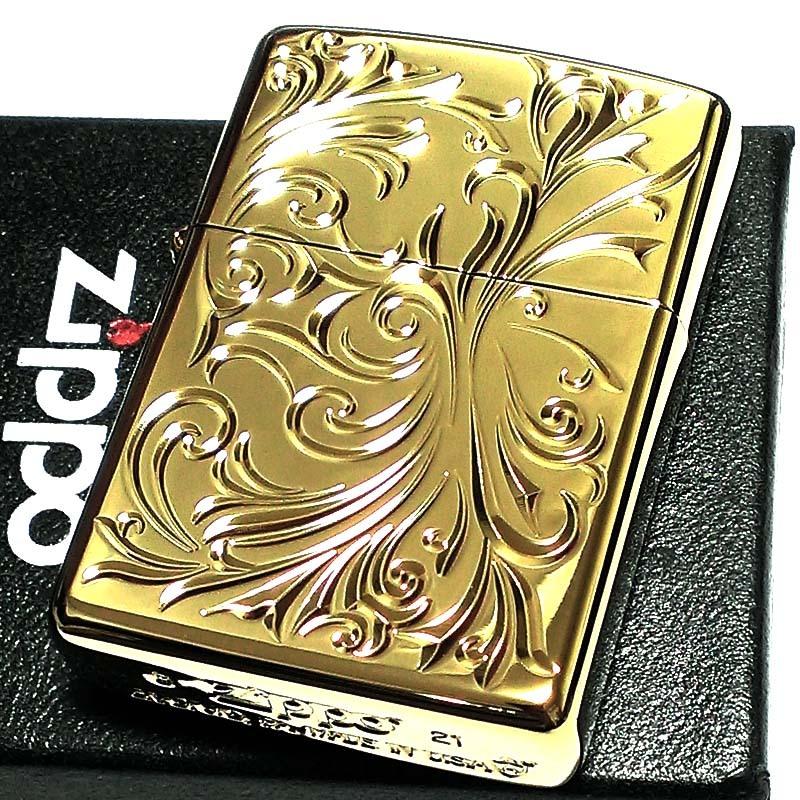 ZIPPO（ジッポー） ライター アーマー ボタニカル 唐草 ゴールド