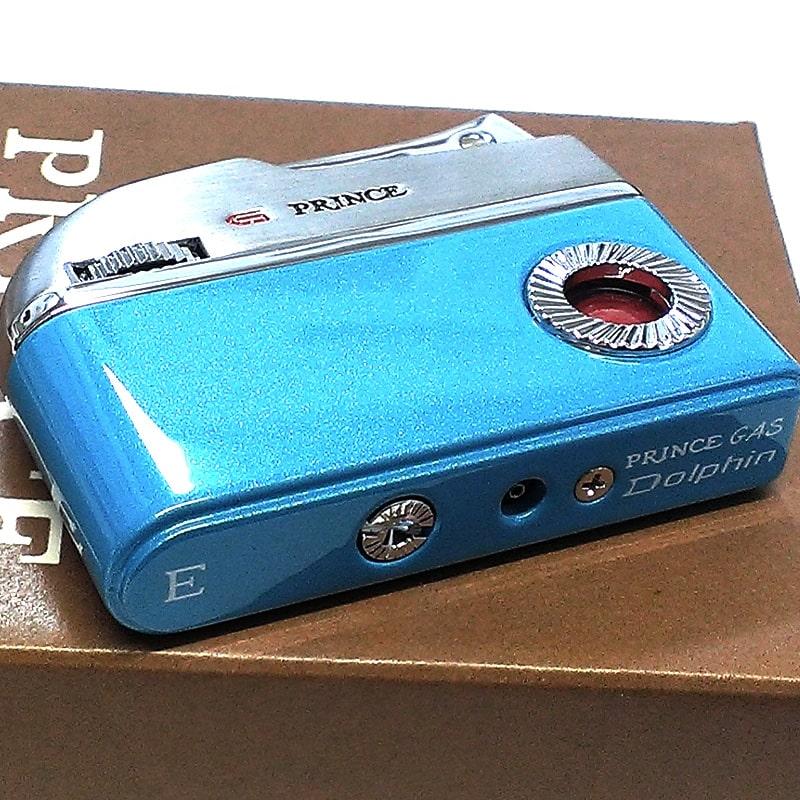 ガスライター Dolphin PRINCE ドルフィン ターコイズブルー 青