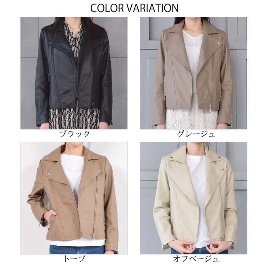 Merfirge 爆買 ラムレザーライダースジャケット ダブルレディス 結婚式