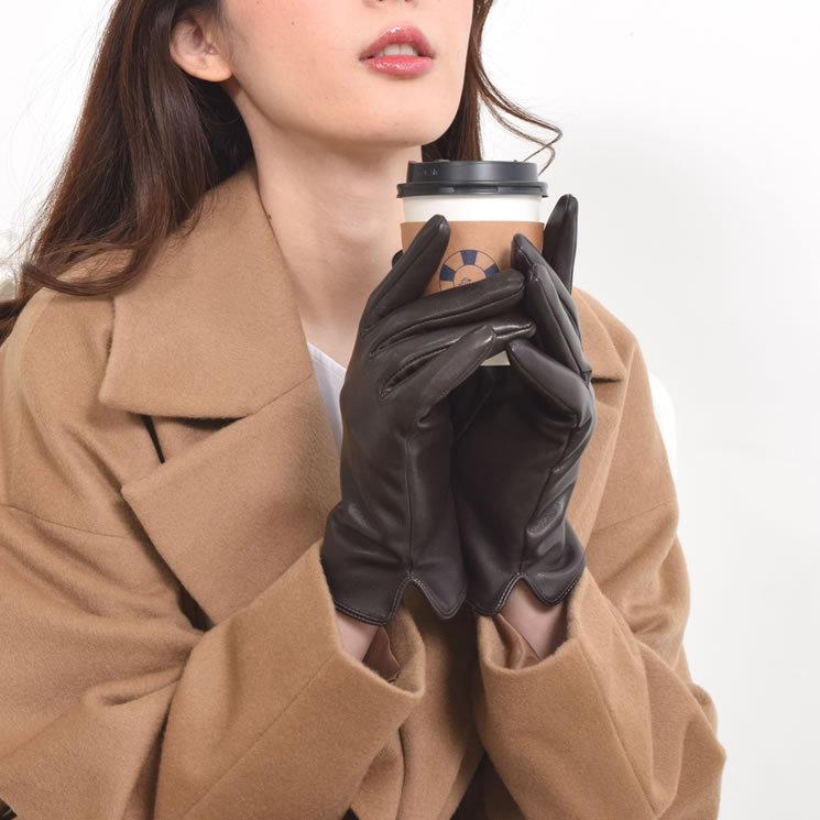 Merfirge エチオピアシープ レザー グローブ 手袋 羊革 スマホ対応