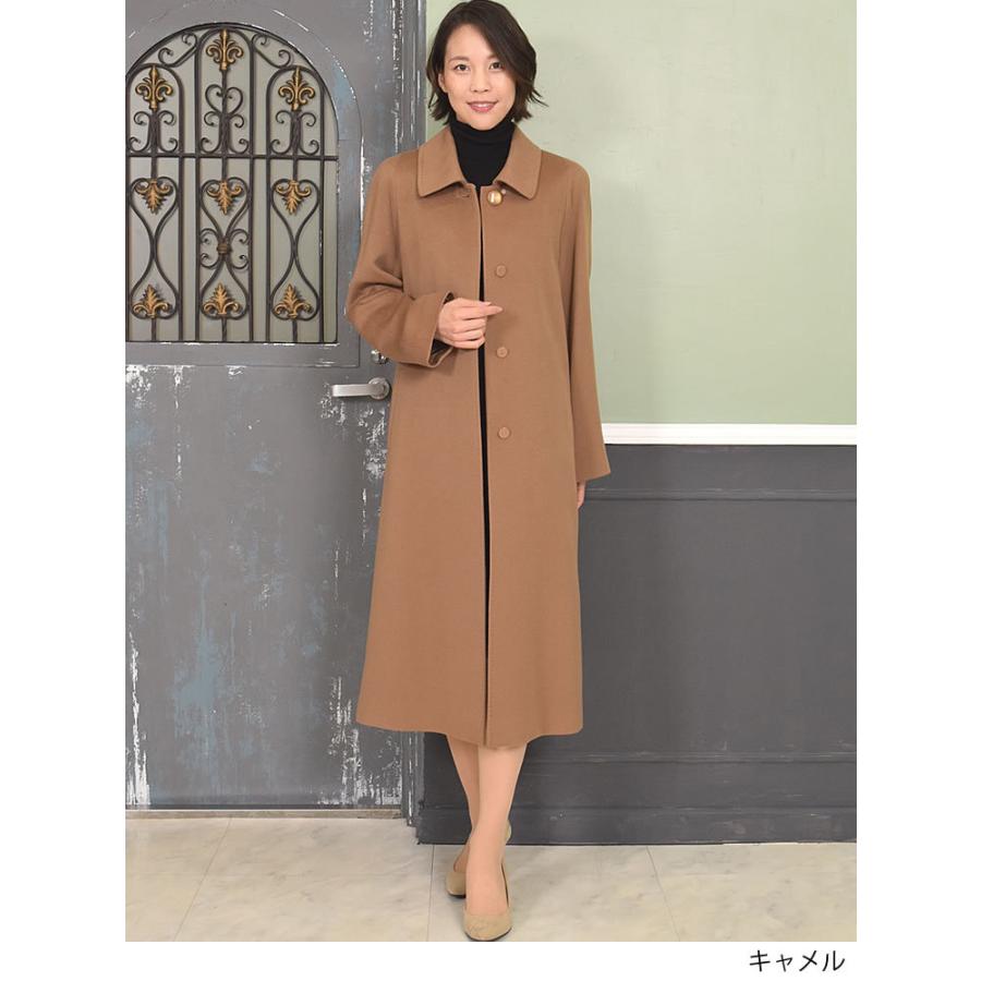 ステンカラーコート イタリア最高素材 カシミヤ カシミア 100% ステン