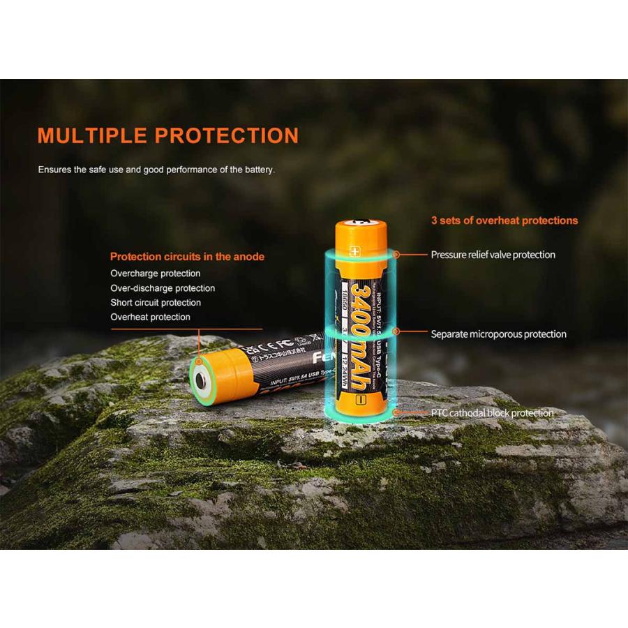 FENIX（フェニックス） Fenix ARB-L18-3400U V3.0 18650リチウムイオン