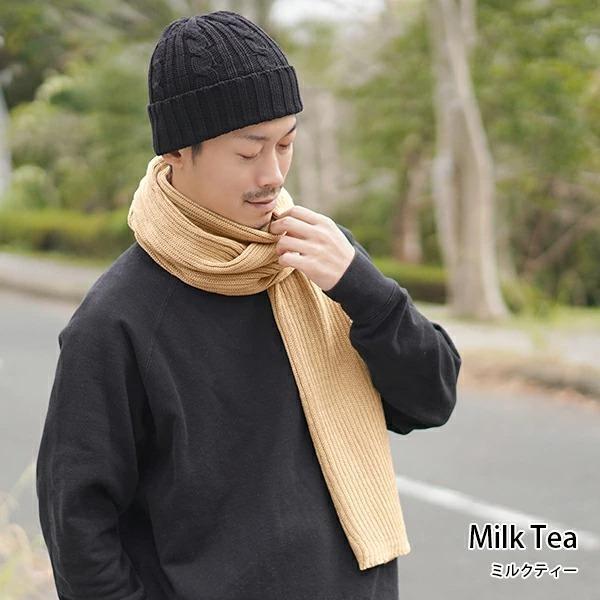 マフラー メンズ スヌード 秋冬 コットン 男性 防寒 ネックウォーマー