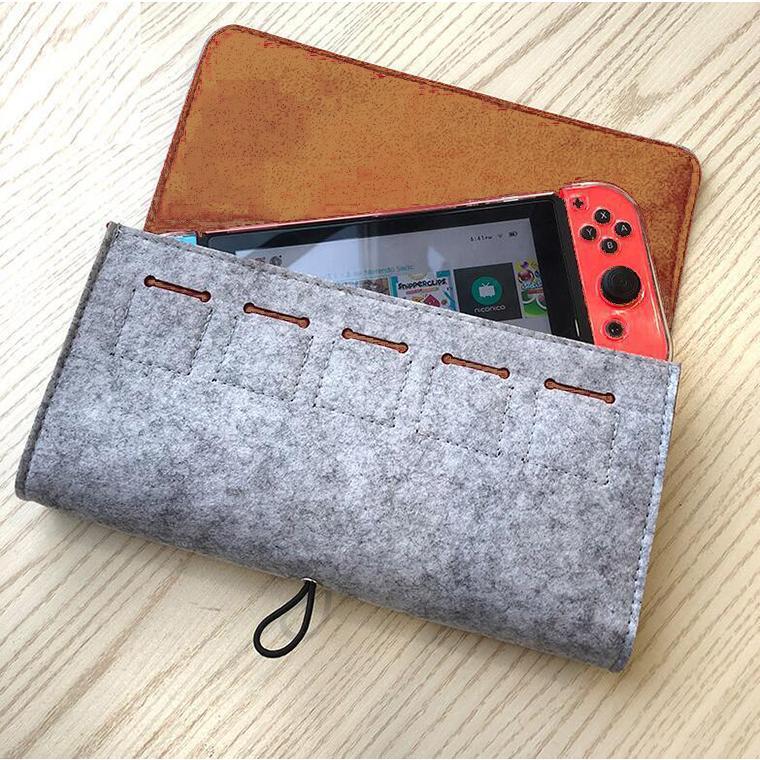 ニンテンドースイッチ フェルト キャリングケース ケース 大容量