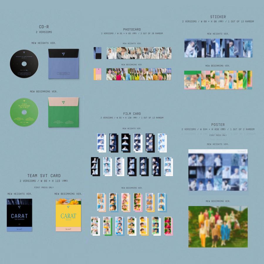 バージョン選択] SEVENTEEN SECTOR 17 4TH ALBUM REPACKAGE : 韓SHOP