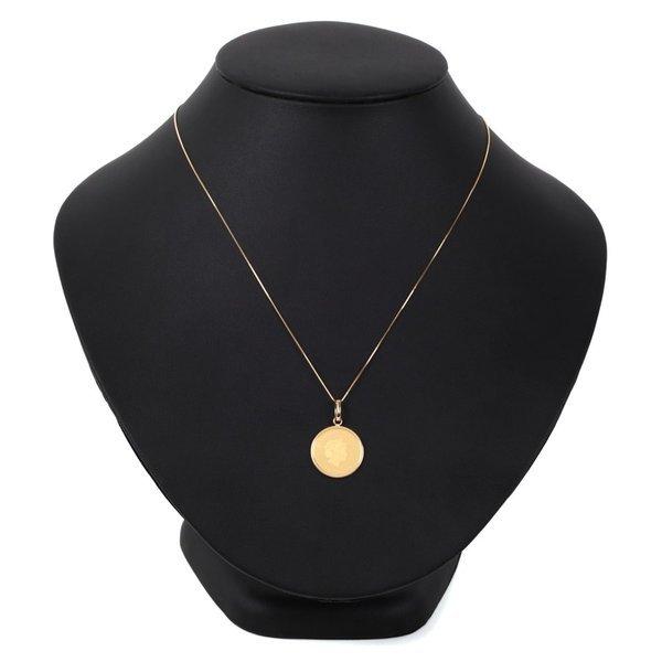 純金 K24 ペンダントトップ ホース 1/10oz 馬 コイン エリザベス 金貨