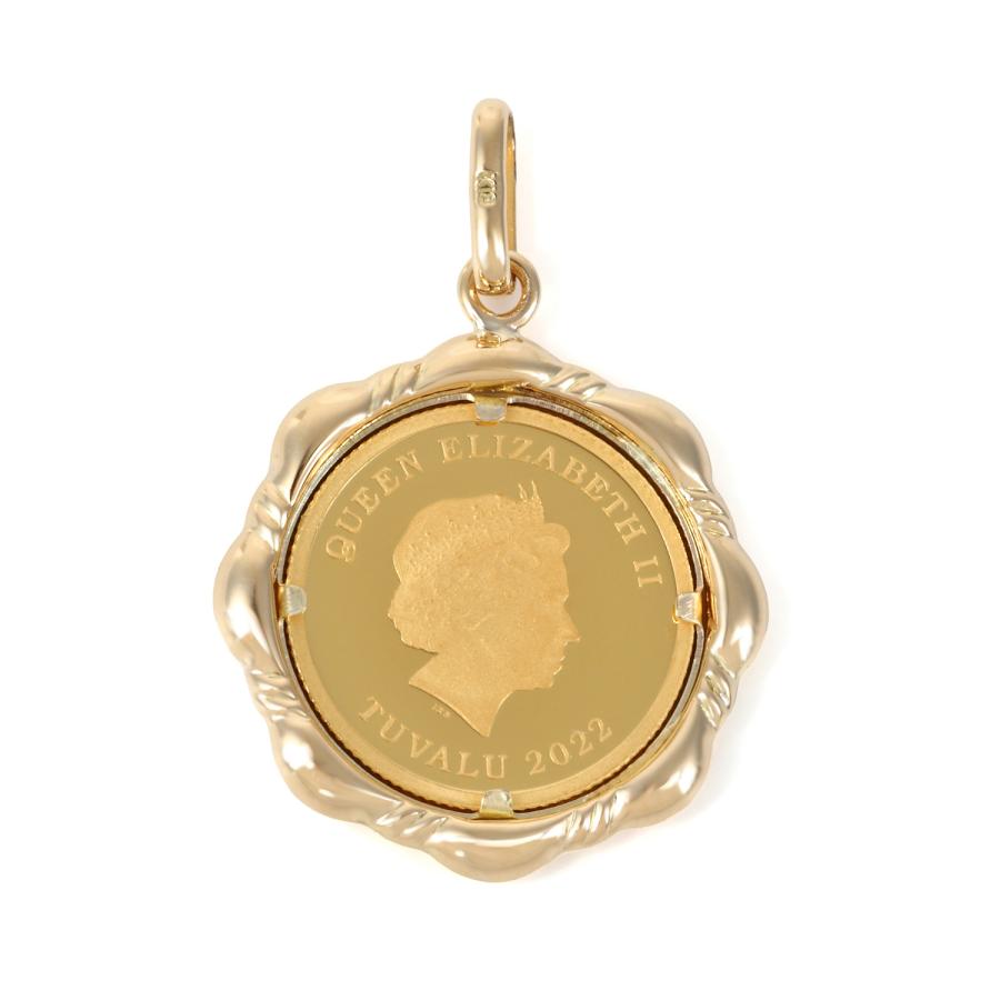 純金 エンジェル 天使 1/25oz 金貨 コイン ペンダントトップ ゴールド