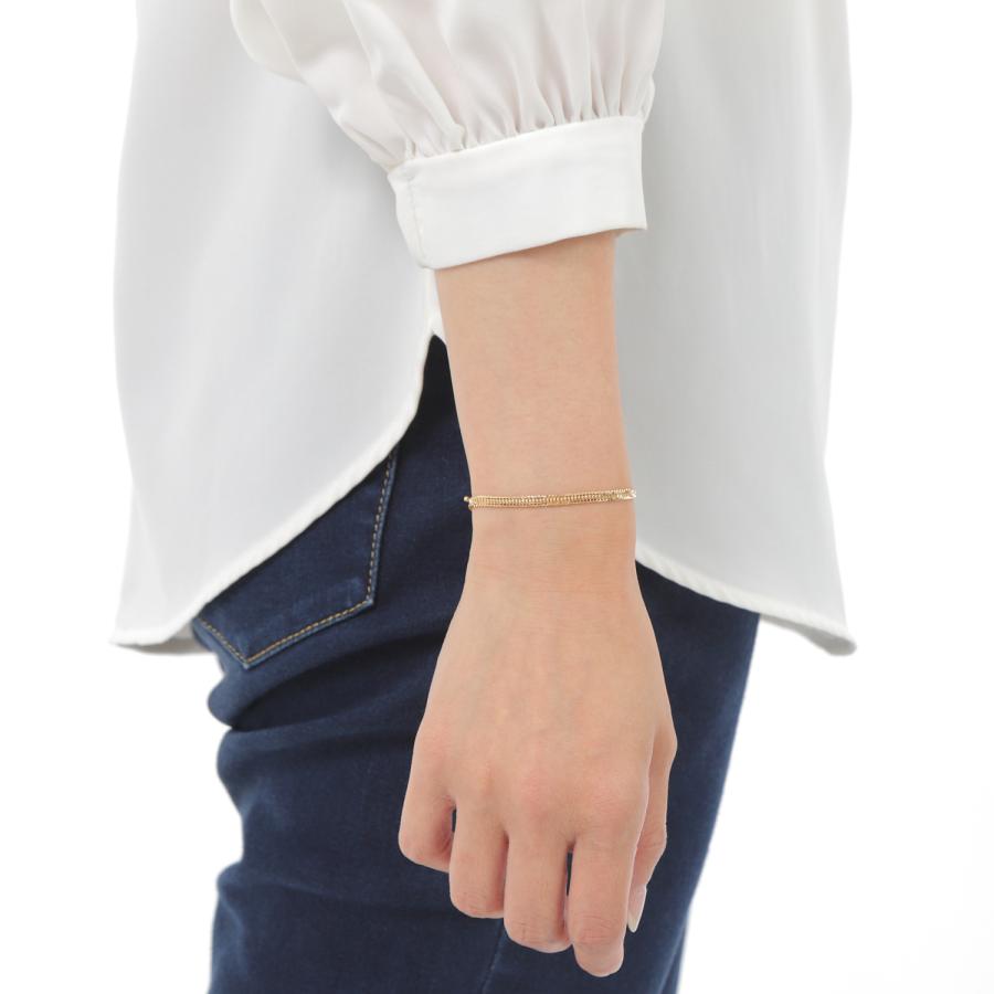 18金 喜平ブレスレット 12面トリプル 4.7g 17cm メンズ レディース