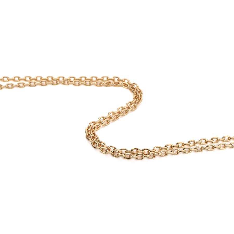 18金 ネックレス あずきチェーン 50cm 幅1.3mm k18 18k アクセサリー