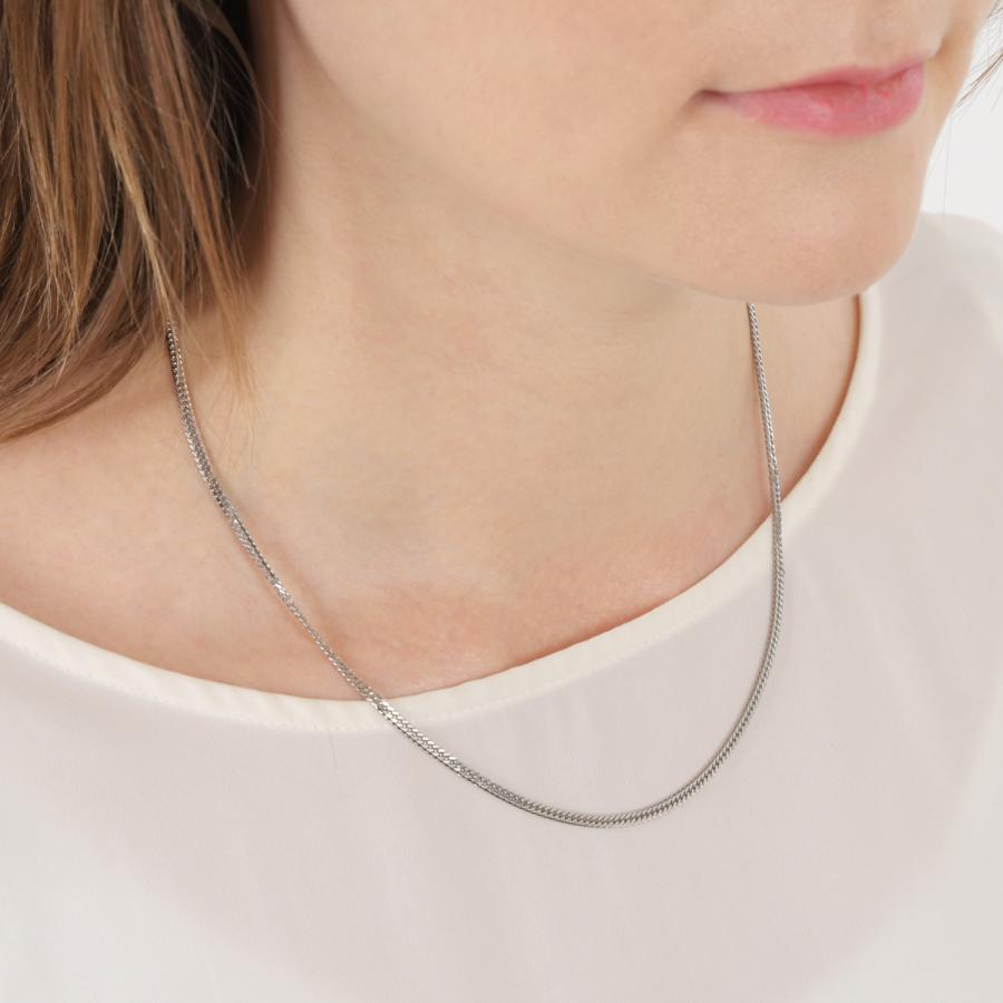 プラチナ 喜平ネックレス 6面 ダブル 11g 45cm メンズ レディース