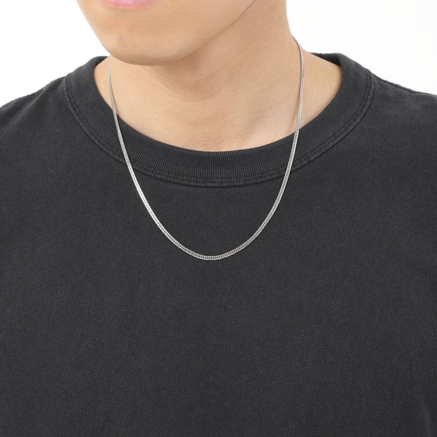 プラチナ 喜平ネックレス 6面 ダブル 11g 50cm チェーン メンズ