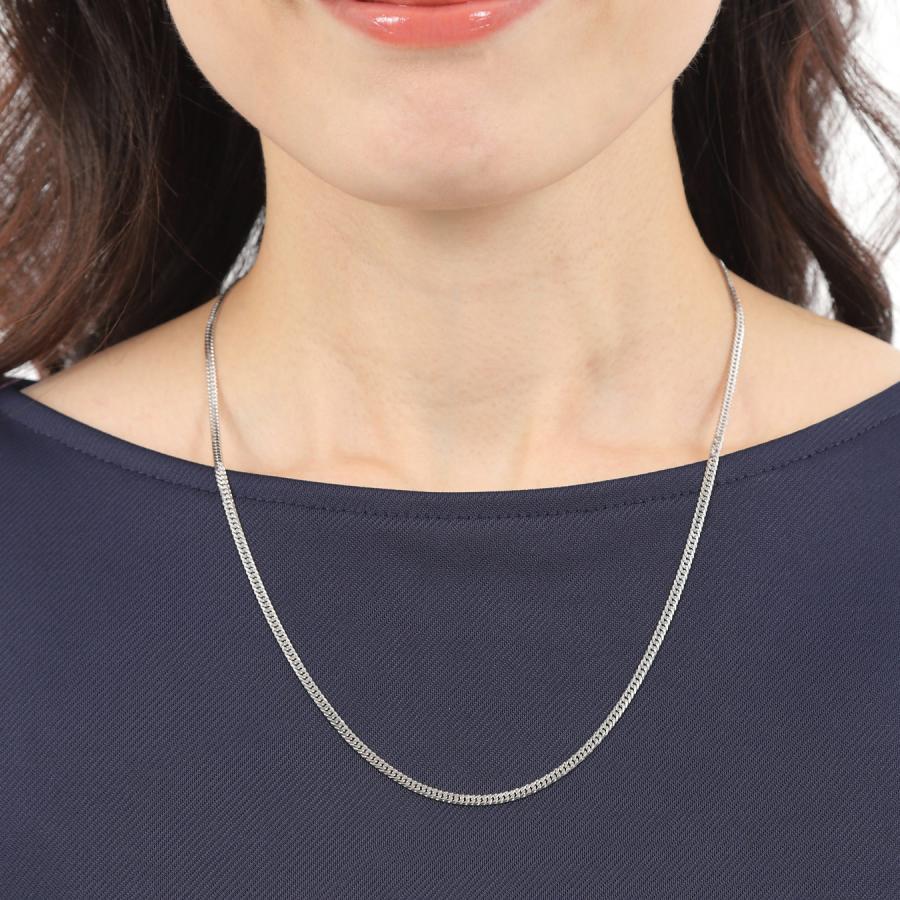 プラチナ 喜平ネックレス 6面 ダブル 11g 50cm チェーン メンズ