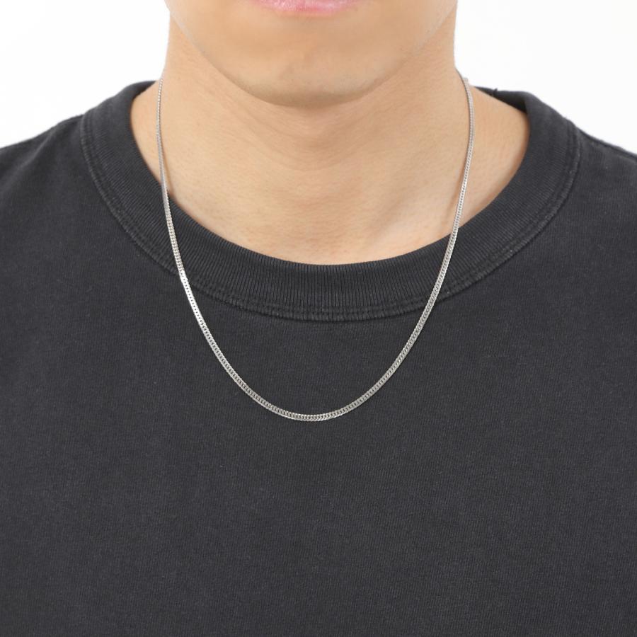 プラチナ 喜平ネックレス 6面 ダブル 11g 50cm チェーン メンズ