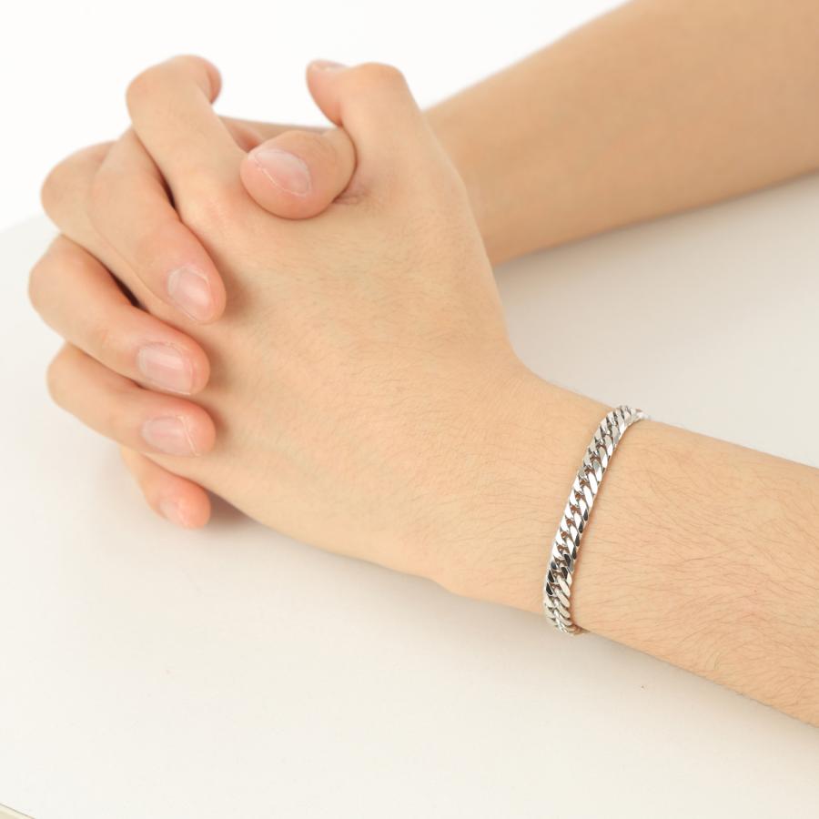 プラチナ 喜平ブレスレット 6面ダブル 30g 18cm メンズ レディース